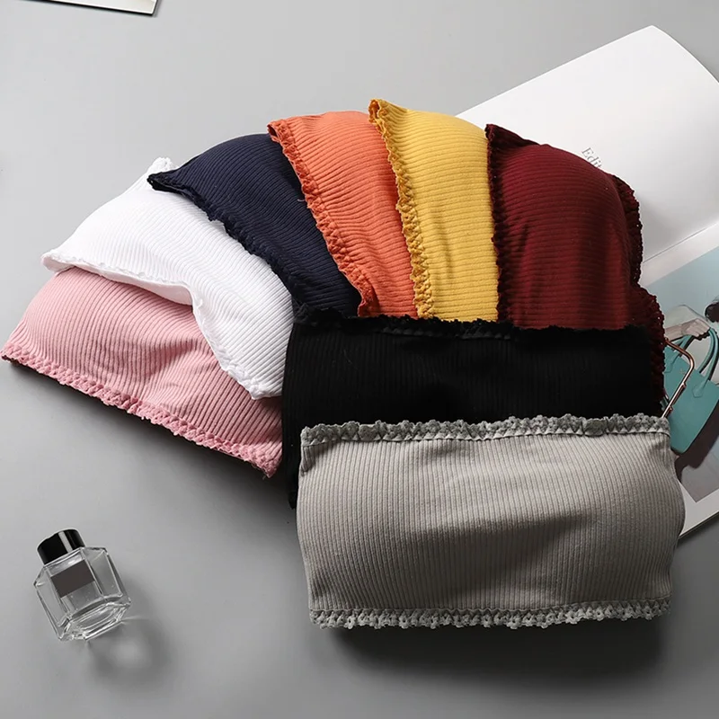 Boob Tube Strapless Bra Top Women Rib High Elastic Wireless Push Up Padded Back Closure 2019 New Stylish White Black Bandeau Top Boob Tube Strapless Bra Top Women Rib High Elastic Wireless Push Up Padded Back Closure 2019 New Stylish White Black Bandeau Top