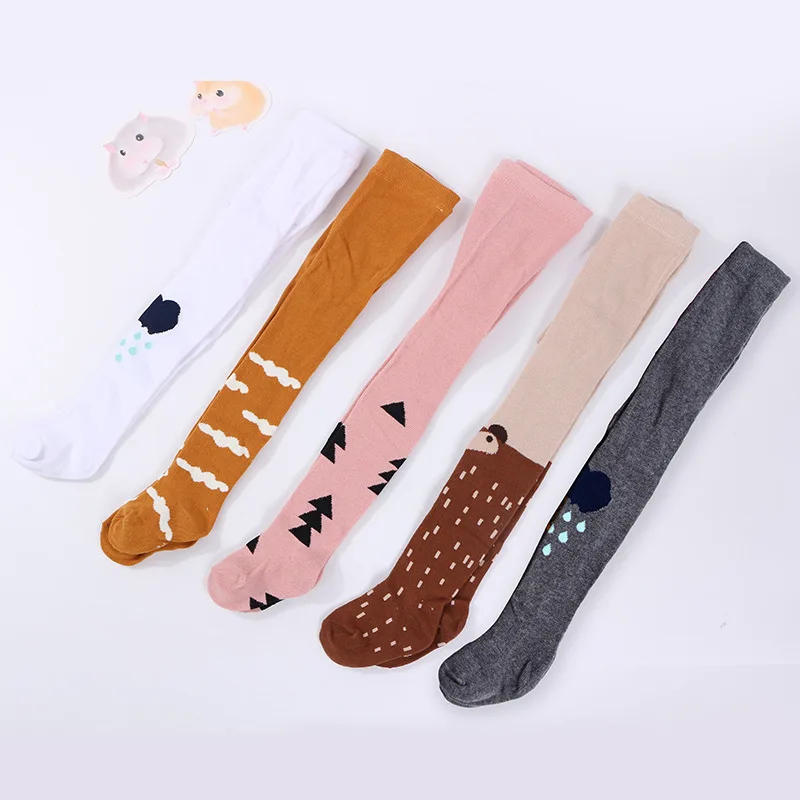 

Cotton Baby Pantyhose Baby Boys Girls Unisex Tights Stockings Cartoon Infant Knitted Collant Tights Soft Infant Clothing Stuff