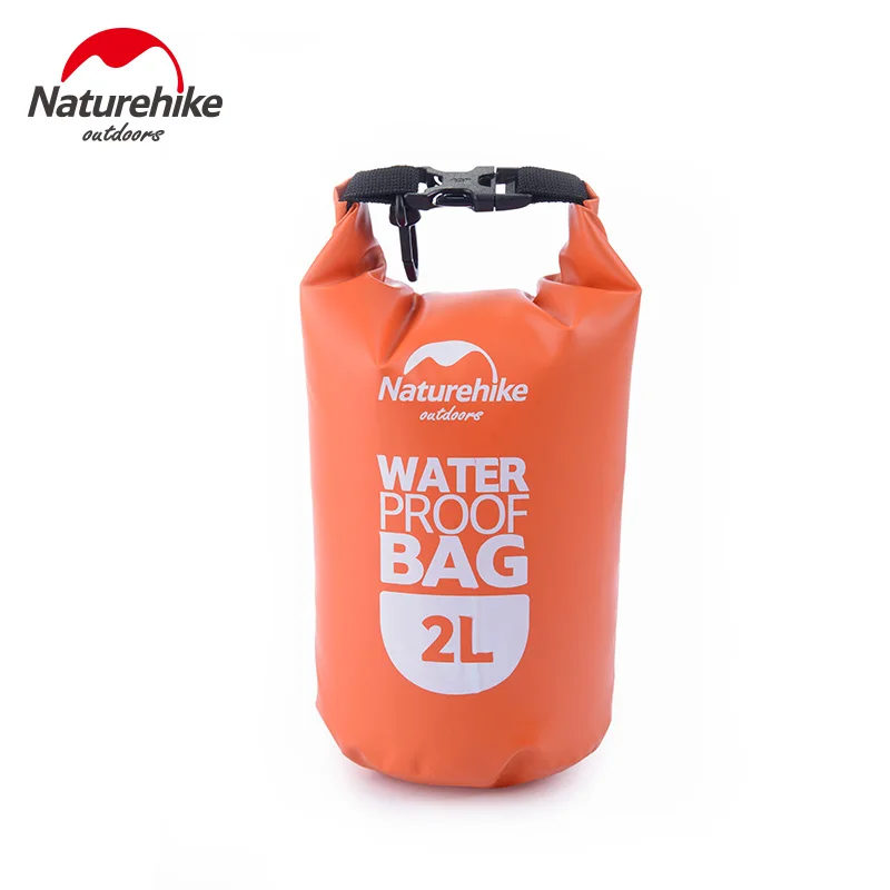 NatureHike речные треккинговые сумки 5L 2L сумка для наружного сухого плавания Каякинг Водонепроницаемый Пляж океан Рафтинг сумка Портативная - Цвет: orange2L