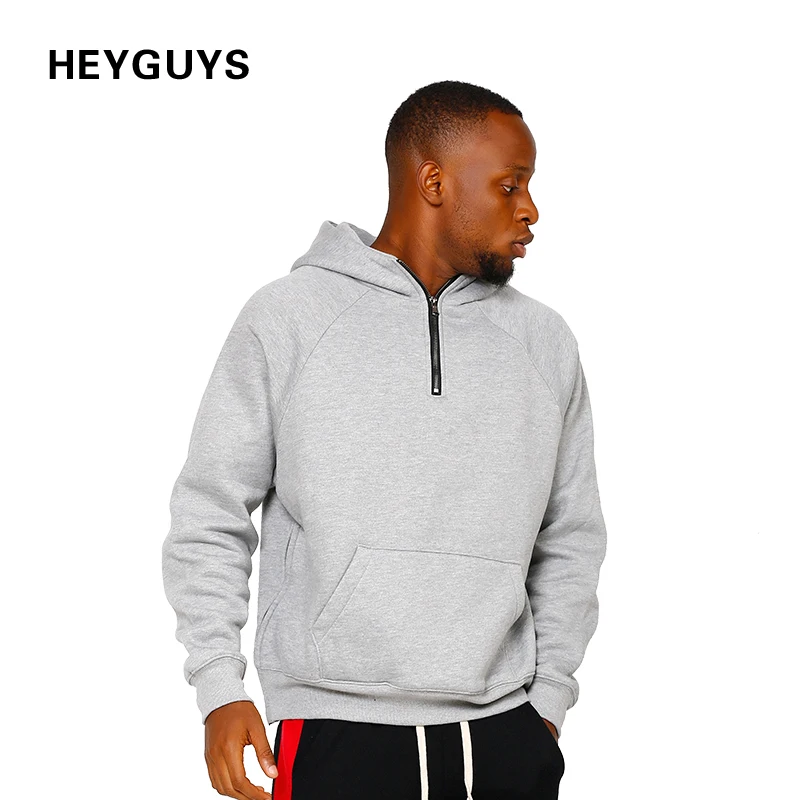 HEYGUYS high quality street wear pullover Men sweatshirts zipper men