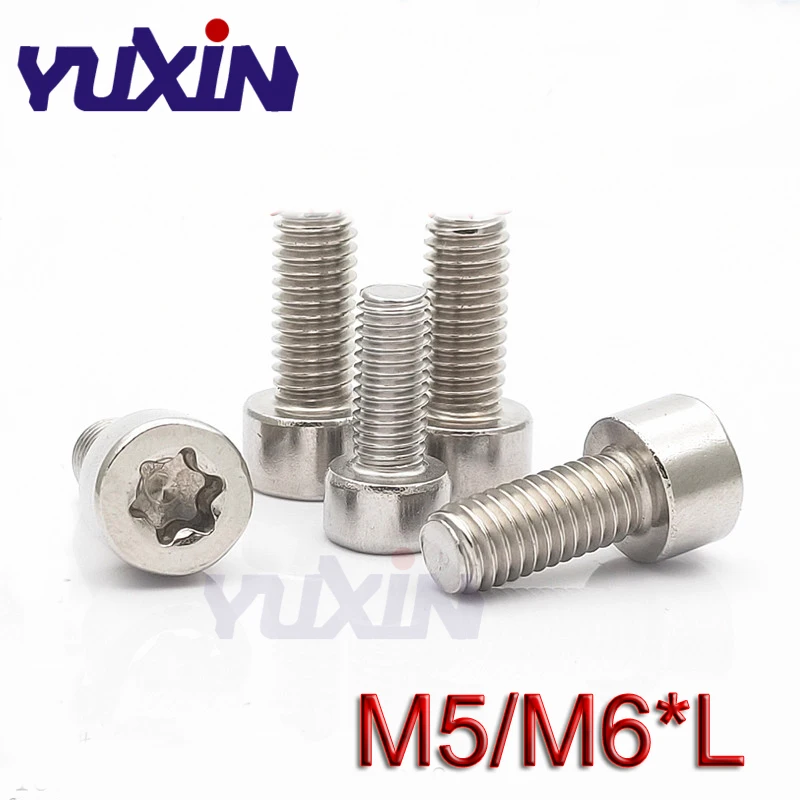 50 шт./лот винты DIN912 M5/M6 * L из нержавеющей стали 304 с резьбой торцевая головка для