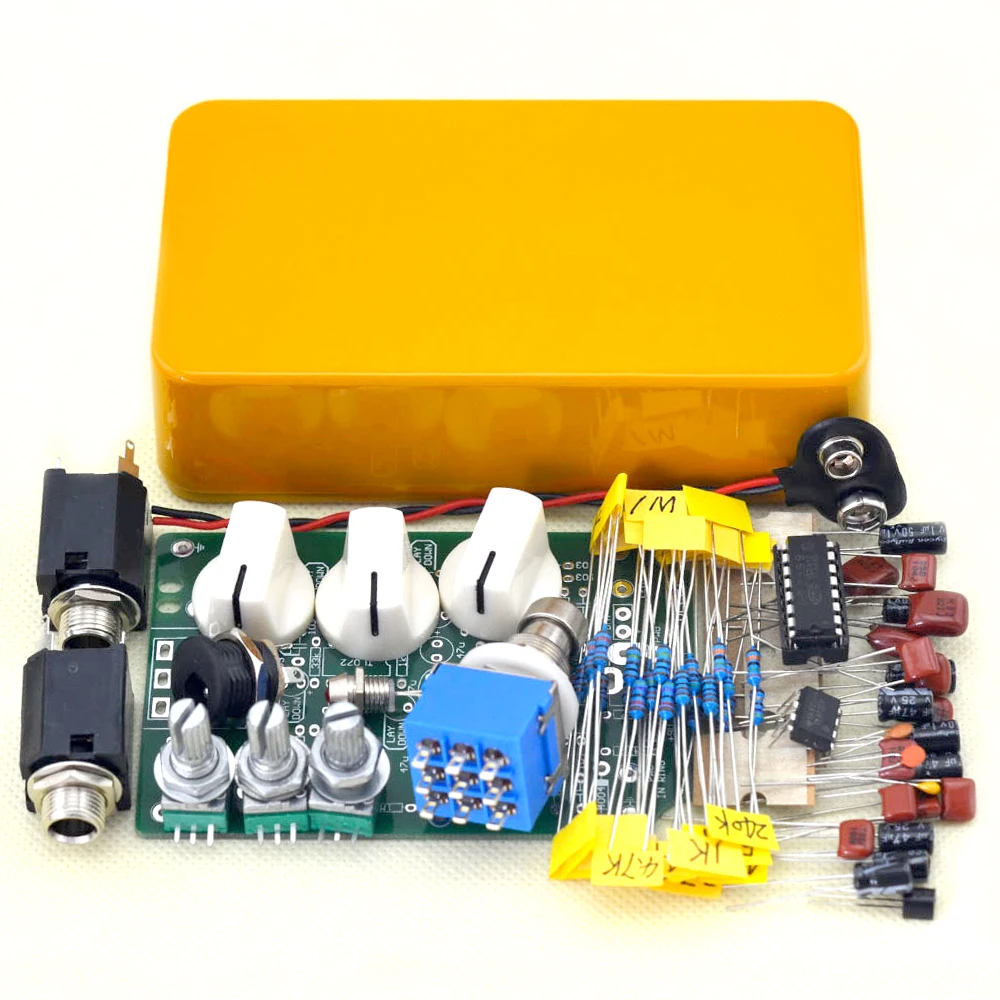 Nuevo Kit de Pedal de efecto analógico de retardo de guitarra DIY con 1590B kits de pedal de alta calidad Nuevo Kit de Pedal de efecto analógico de retardo de guitarra DIY con 1590B kits de pedal de alta calidad