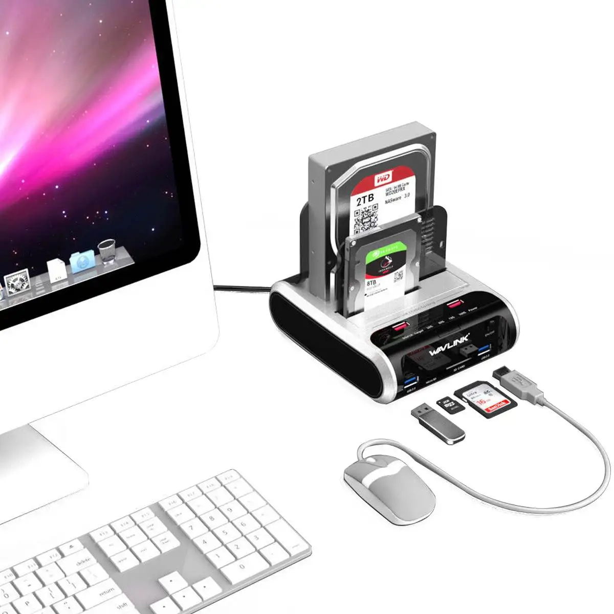  USB 30 SATA HDD estación de acoplamiento para 25 