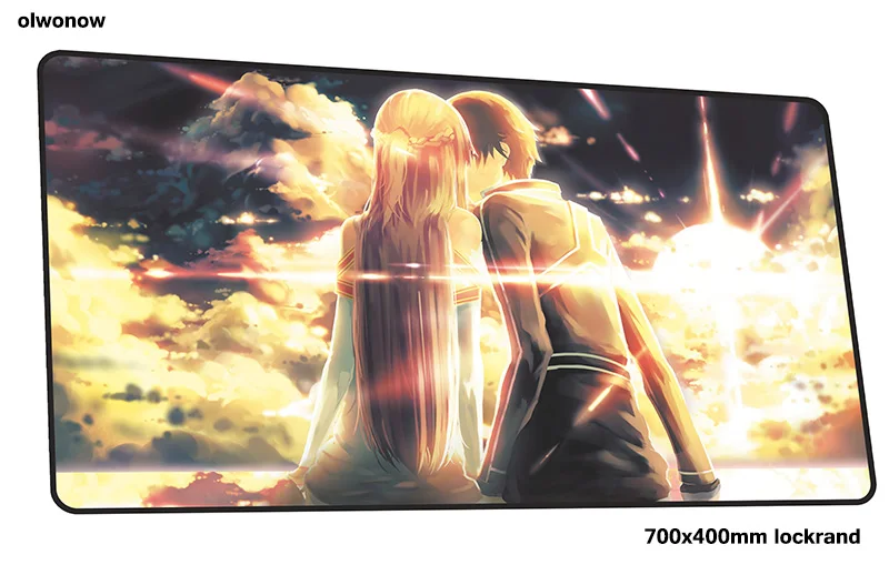 Sword Art онлайн коврик для мыши 70x40 см горячая Распродажа коврики для мыши лучший игровой коврик для мыши геймер милые персонализированные коврики для мыши Клавиатура ПК pad