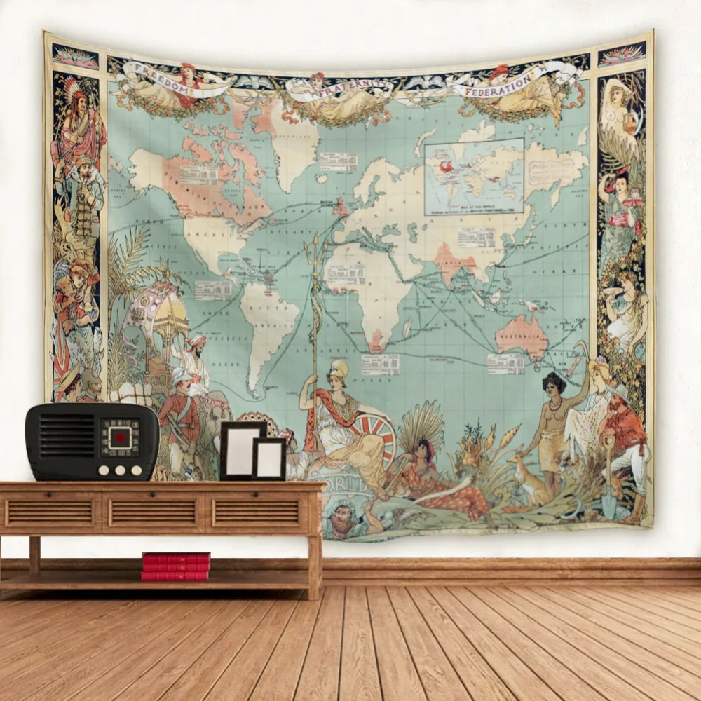 The British Empire Wall Tapestry Print Indian Mandala Tapestry Wall