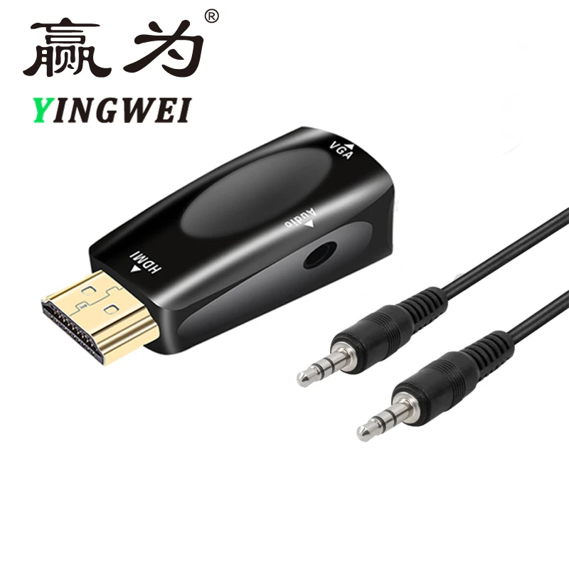 Расширение экрана HDMI к VGA адаптер цифро-аналоговый видео аудио конвертер Кабель HDMI VGA разъем для Xbox PS4 PC tv Box