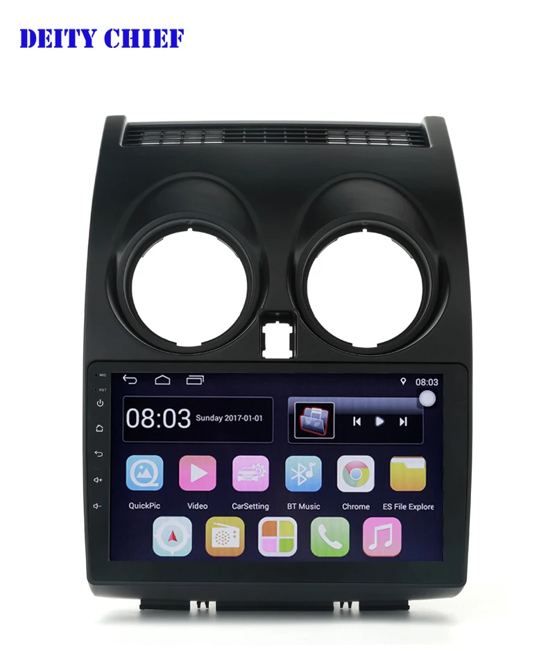 Top Multimedia Player For Nissan Qashqai 2010 Dualis 2007-2014 9inch Android Car radio 2din Quad Core GPS Navigation MP5 Player 1