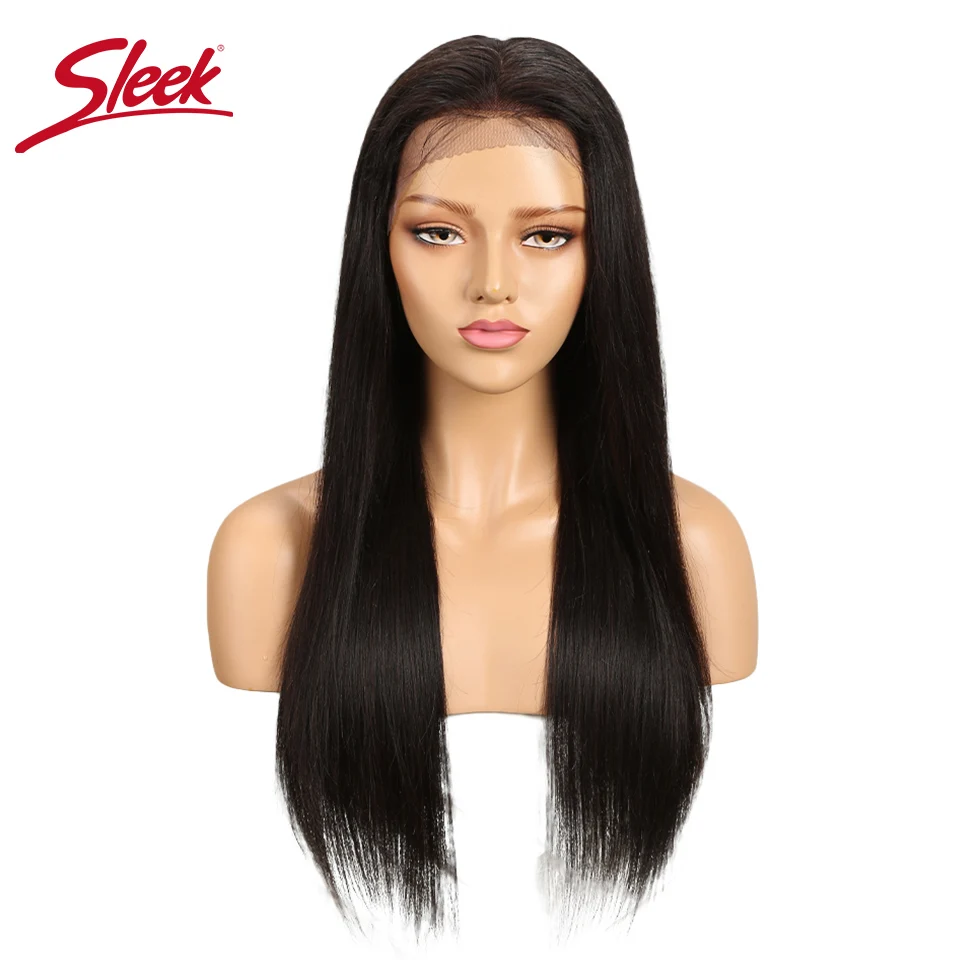 

Sleek Brazilian Lace Front Human Hair Wigs For Black Women Long Straight Lace Frontal Wig Ship Free Perruque Cheveux Humain