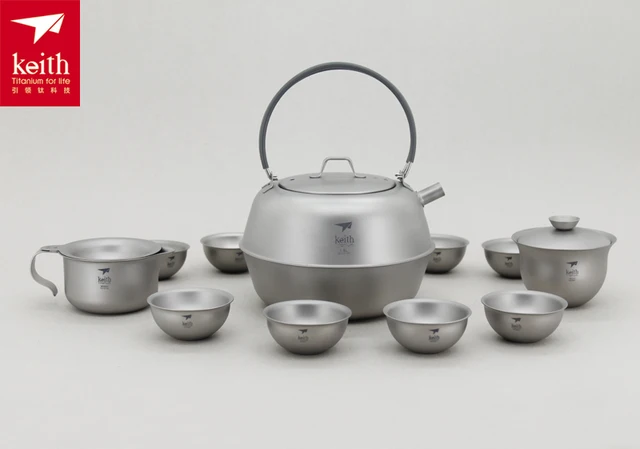 Best price at $658 Cheap Keith 1500ML Titanium Tea Set Camping Cup 522g Ti3930