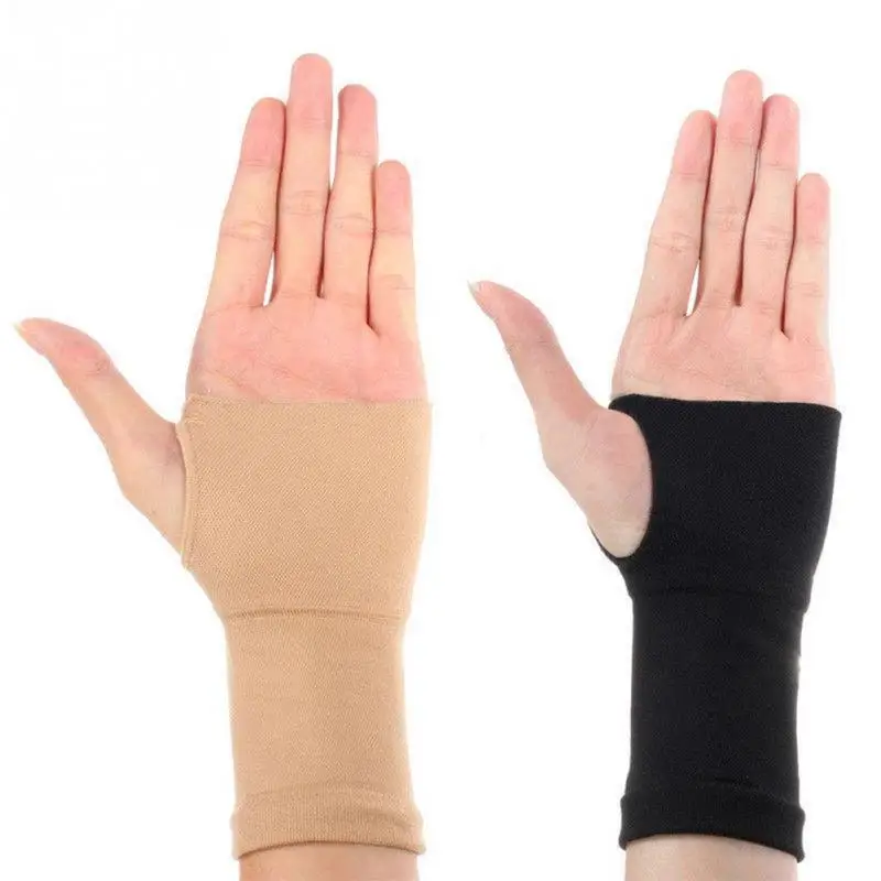 1 пара спортивных перчаток для поддержки ладони и запястья для мужчин и женщин эластичный бандаж с рукавом спортивная повязка