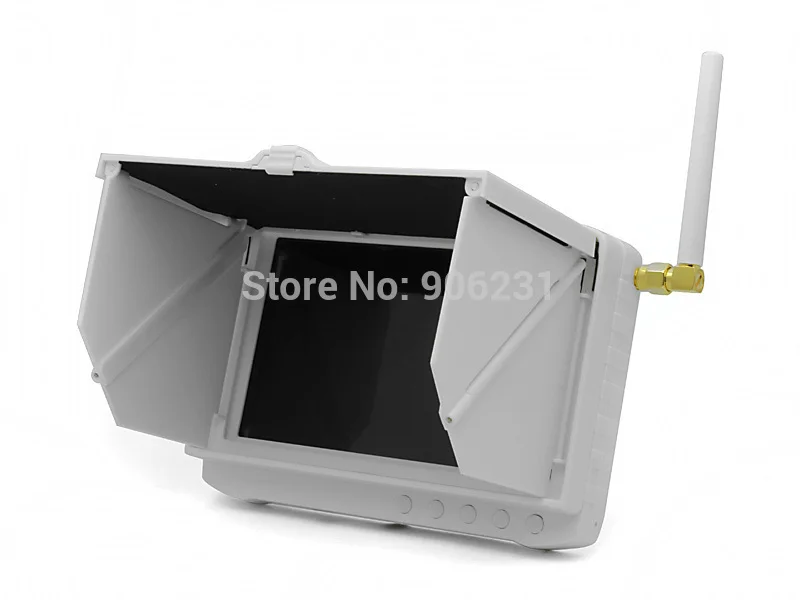 Free Shipping Portable TE981H FPV Wireless DVR 5 8GHz 32CH 5 HD Monitor Anti sunshine Battery