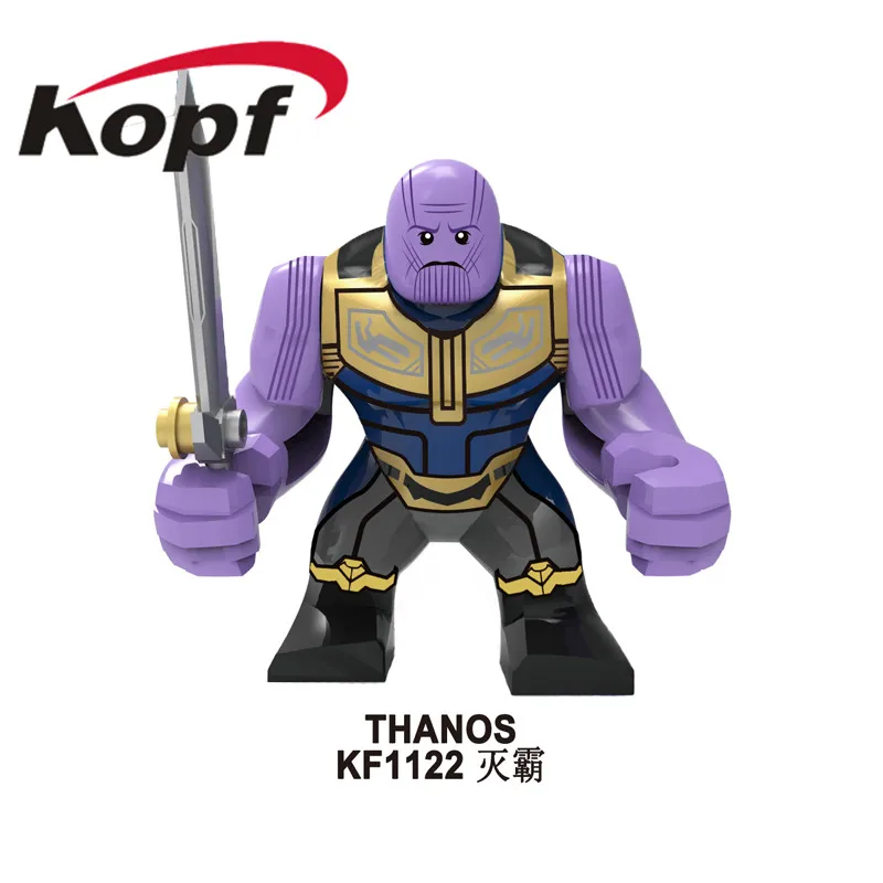 

Super Heroes Avengers 4 INFINITY WAR EngGame Building Block MK85 Thonos Bricks Action Figures Dolls For Children Toys KF1122