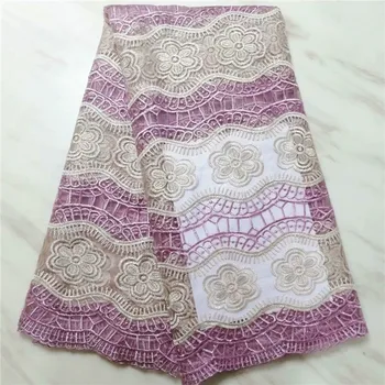 

For Big sale!Newest Double-colors big waves and flowers Pattern dress fabric PF4 Free shipping cheap price French Lace Fabric