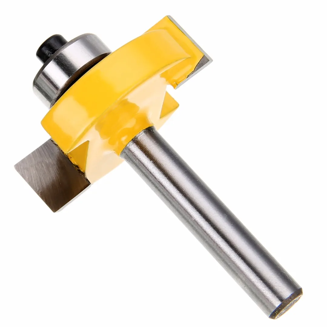 High Quality 3/8" T-slot Slotting & Rabbeting Router Bit 1/4" Shank For Woodworking Cutter Tool