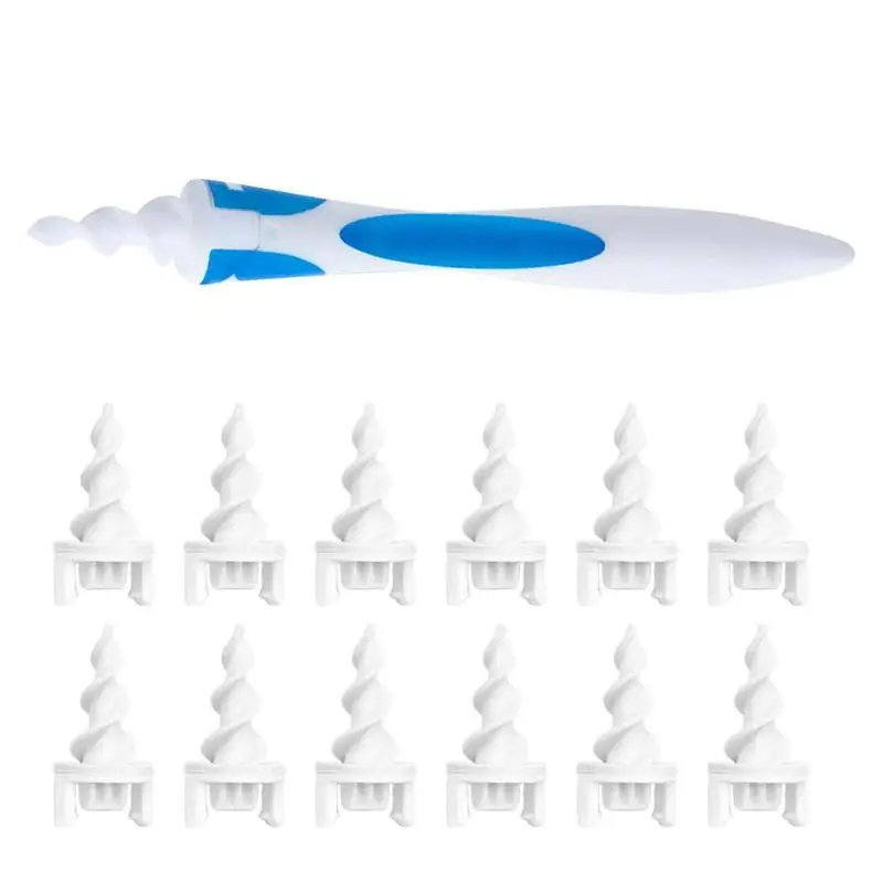 

Clean Tool Smart Ear Spoon Ear Wax Cleaner Earwax Removal Swab Cleaning Ear Care Kit Luminescent Pure Copper Casing Ear-pick