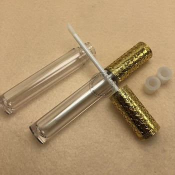 

30PCS Empty lip gloss tube clear lip gloss tube with golden cap lip oil tube with high quality