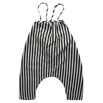 

2018 Summer Chiffon Baby Boys Toddler Spaghetti straps Striped Bib Pants Long Pants Romper Overalls Set 0-4T