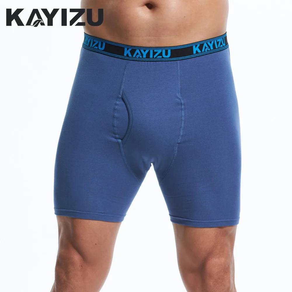 KAYIZU 6 шт./партия хлопковые боксеры мужское нижнее белье мягкие шорты одноцветные
