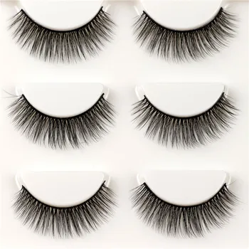 

3 Pairs Natural False Eyelashes Fake lashes 3D Long Mink Lashes Beauty Eyelash Extension Makeup Tools