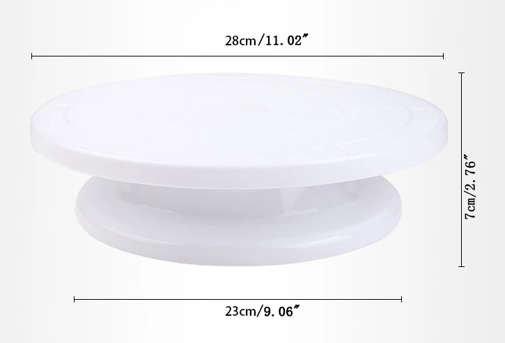 

11" Rotating Plate Revolving Decorating Cake Turntable Kitchen Display Stand Mar28