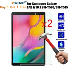 XSKEMP 2 шт./партия 9 H закаленное стекло для Samsung Galaxy Tab A 10,1 SM-T510/SM-T515 Защитная пленка для экрана против отпечатков пальцев
