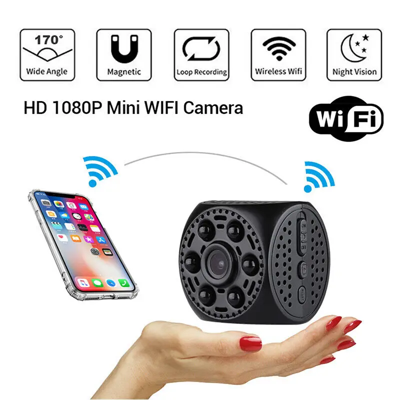 

IP Camera Video Camera Voice Recorder 1080P 30fps Night Vision Remote Loop Recording