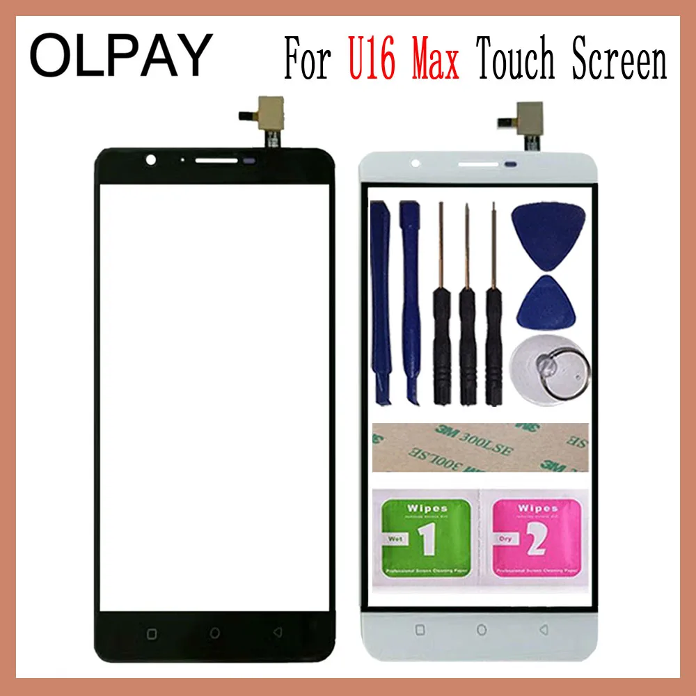 

Mobile Phone Touch Panel Front Glass For Oukitel U16 Max 6.0" inch Touch Screen Digitizer Panel Glass Sensor Repair Parts