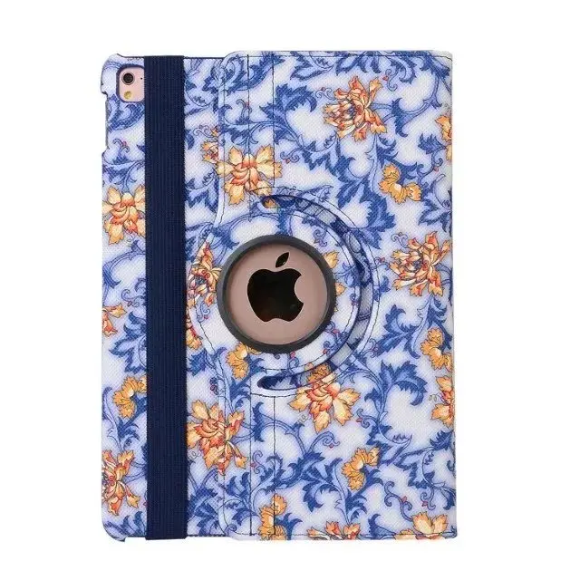 

Blue and white porcelain Rotation Holster For Apple iPad2/3/4 air2 case Auto Sleep shell back cover for ipad air