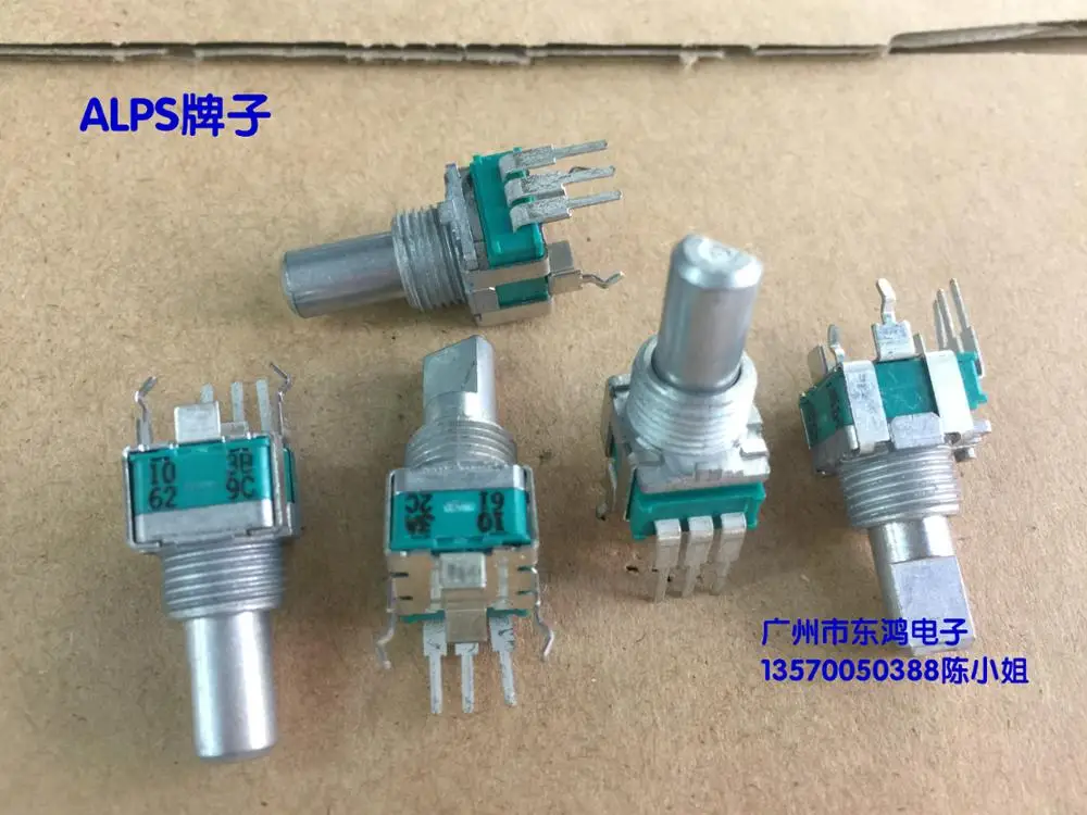 5pcs ALPS Alps RK09L type precision potentiometer single A10K shaft length 15mm volume | Обустройство дома