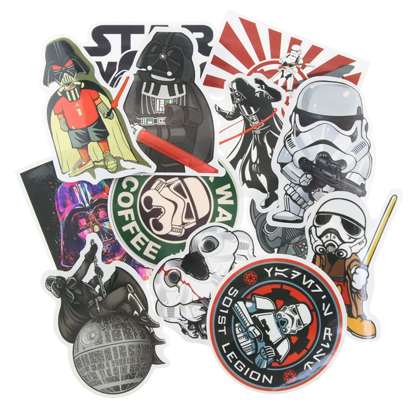 

25 Kinds Star Wars Waterpoof Fuel Cap Creative Sticker For Skateboard Laptop Luggage Fridge Phone Styling Home Toy Sticker