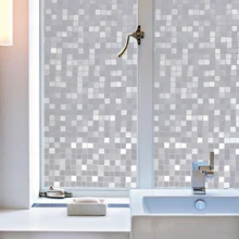 Геометрическая оконная пленка, стеклянные наклейки, сетка, матовая, непрозрачная, для ванной, самоклеющаяся пленка, для спальни, дома, защита конфиденциальности