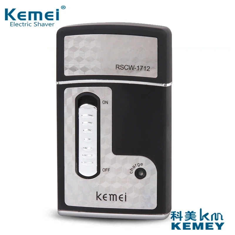 

2015 best quality product KEMEI Men's Shaver trip Rechargeable Electric Shaver electric razor for men Beard Trimmer Euro plug
