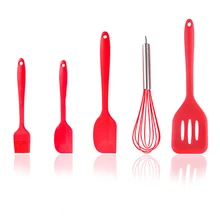 5 шт./компл. силиконовый комплект для выпечки белое яйцо кисть Шпатели деформации комплект лопат украшения торта инструменты красный формы для выпечки Кухня посуда DA