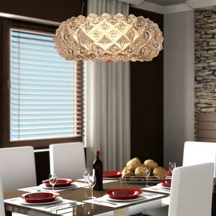 

modern crystal diamond pendant light living room bedroom restaurant Led Lights Parlor Suspension Ceiling Lamp
