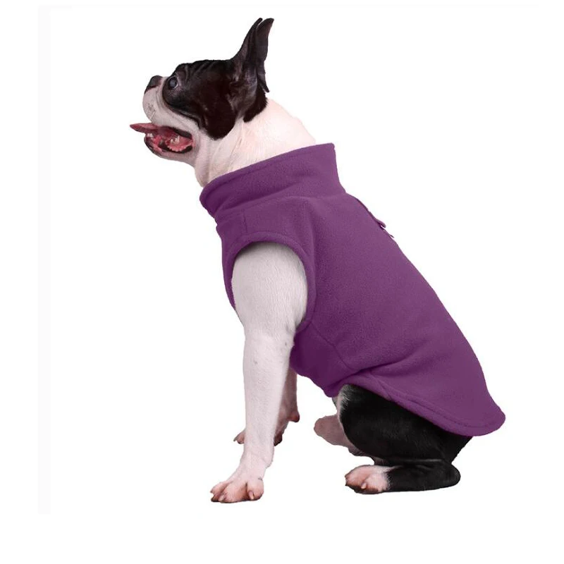 Осень Зима флисовая одежда для собак теплая мягкая верхняя одежда для питомца куртки для чихуахуа Французский бульдог Мопс дракон собака большая/маленькая собака