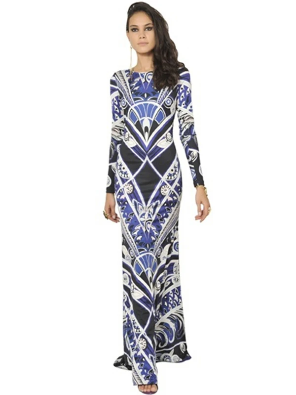 Shapes long sleeve sheath maxi dress patterns online canada