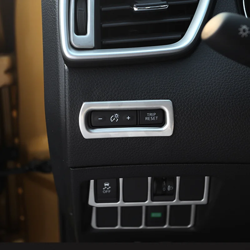 

Stainless Steel Dashboard Odometer Button Switch Cover For Nissan Qashqai J11 2014+ X-TRAIL Xtrail T32 2013+ Trim Accessories