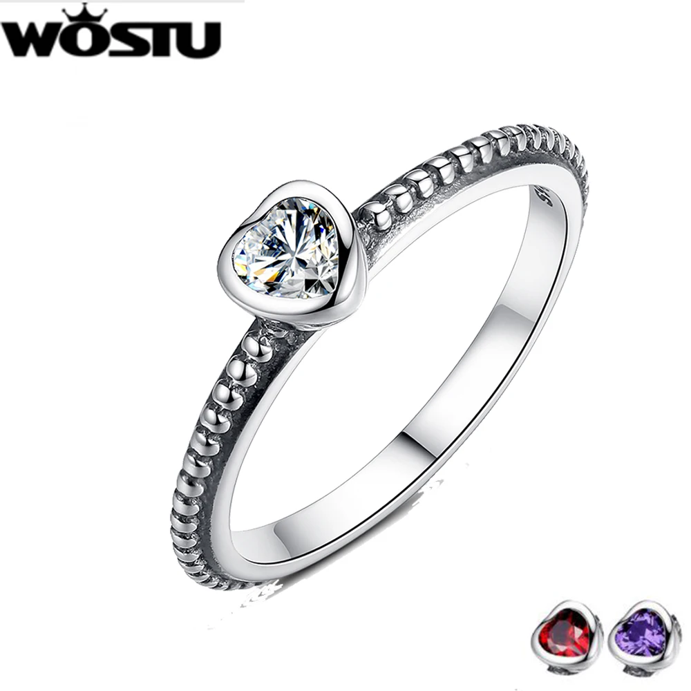 

Authentic 100% 925 Sterling Silver Ring 3 Colors Love Heart Ring For Women Original Wedding Engagement Jewelry Gift SDP7107