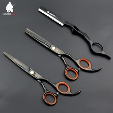 30% 6 дюймов ножницы для волос комплект HT9126 черный Парикмахерские ножницы истончающие ножницы для стрижки волос салон, парикмахерские ножницы, комплект