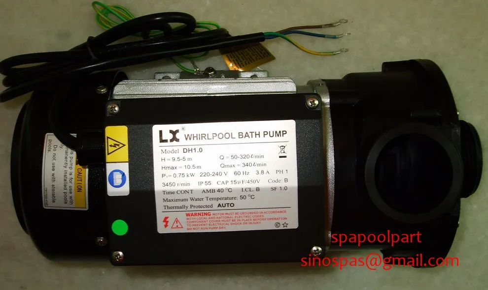 Фото DH1.0 220 240V 60HZ 1HP/0.75KW 3.8A SPA Pump для США spa циркуляция фильтра system pump handles pump boatpump casing DH1.0 220 240V 60HZ 1HP/0.75KW 3.8A SPA Pump для США spa циркуляция фильтра system pump handles pump boatpump casing