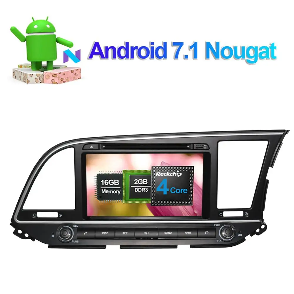 Flash Deal Android 8.0 Octa Core 4GB RAM Car DVD Multimedia Player For Hyundai Elantra/ Avante/MD 2016- Right Hand Driving GPS Navigation 2