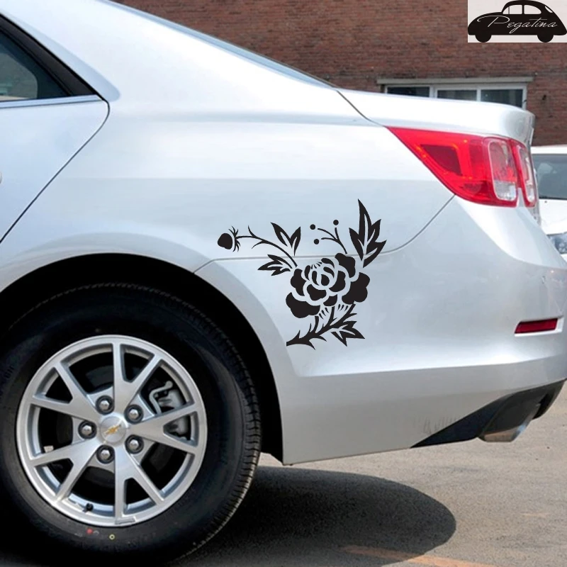 Pegatina Flower Sticker Car Decal Posters Vinyl Wall Decals Decor Mural Sticker