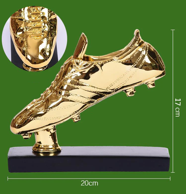 Награда футбольного футбола высотой 17 см, позолоченная, награда чемпионов, обувная Лига, сувенирная чаша, подарок