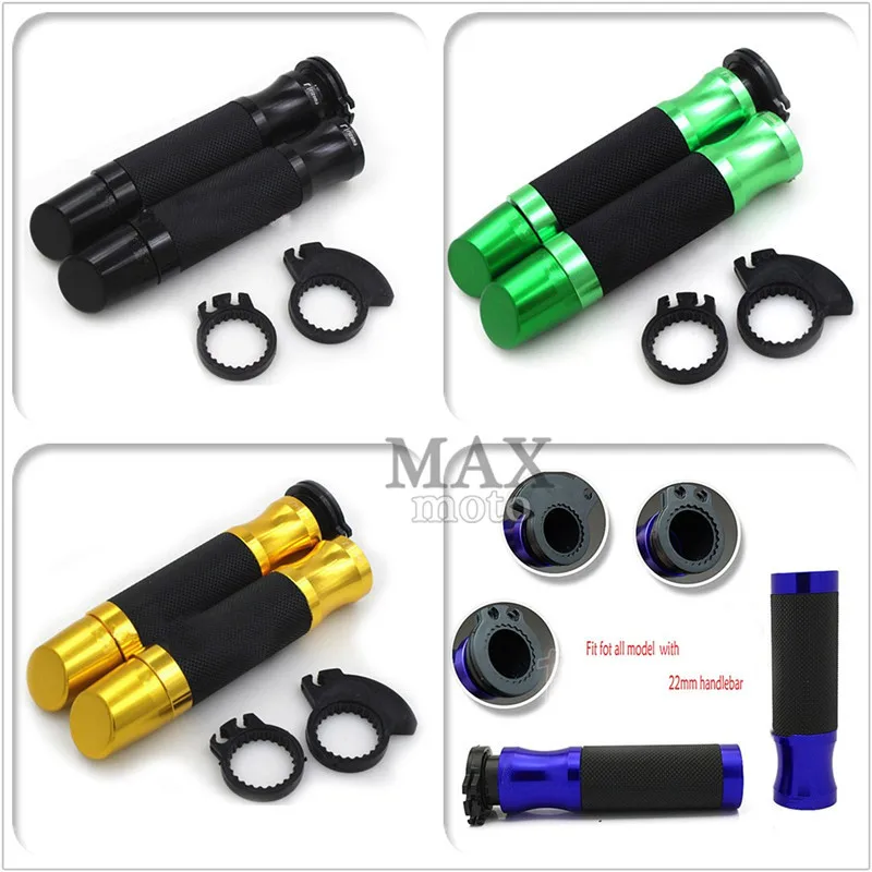 motorcycle CNC Dirt bike 7/8" 22mm handle grips handlebar for yamaha T-max 500 T-max 530 MT-01 MT- 07 MT-09 YZF R1 R25 R3