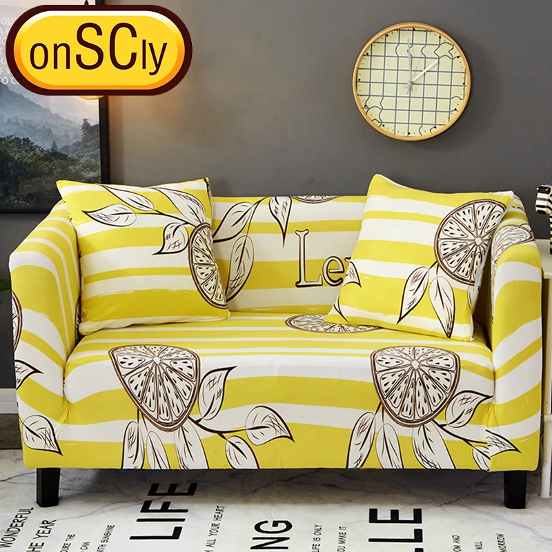 

Love Lemon Protector Sofa Cover Sofa Slipcover Furniture Couch Cover For Sofa Covers For Living Room Corner Sofa Cover Elastic