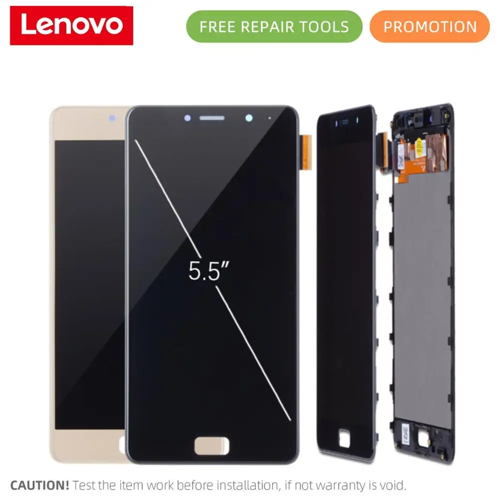 AMOLED Дисплей для Lenovo P2 P2c72 P2a42 в сборе с тачскрином на рамке Оригинал 5.5''
