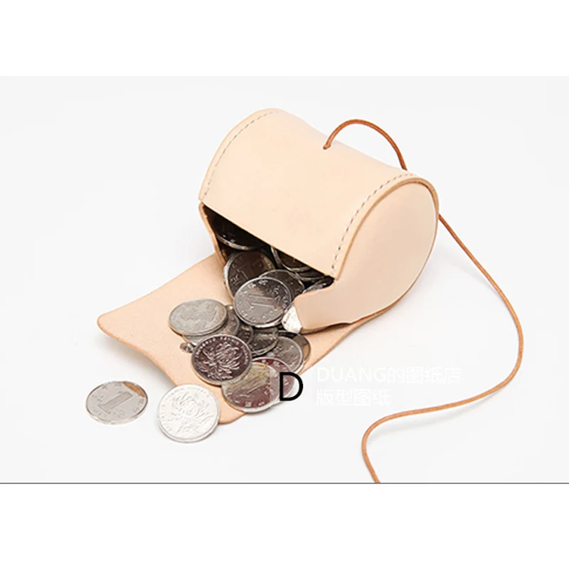 Ручная работа, кожаный цилиндрический нулевой кошелек, сумка для монет, дамская сумка, акриловый прочный шаблон, Версия 8x6,5X6,5 см