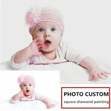 Пользовательские Фотографии 5d алмазные картины полный заказ может быть настроен на любой размер картины бриллиантовый рисунок Рождество карты eigen foto