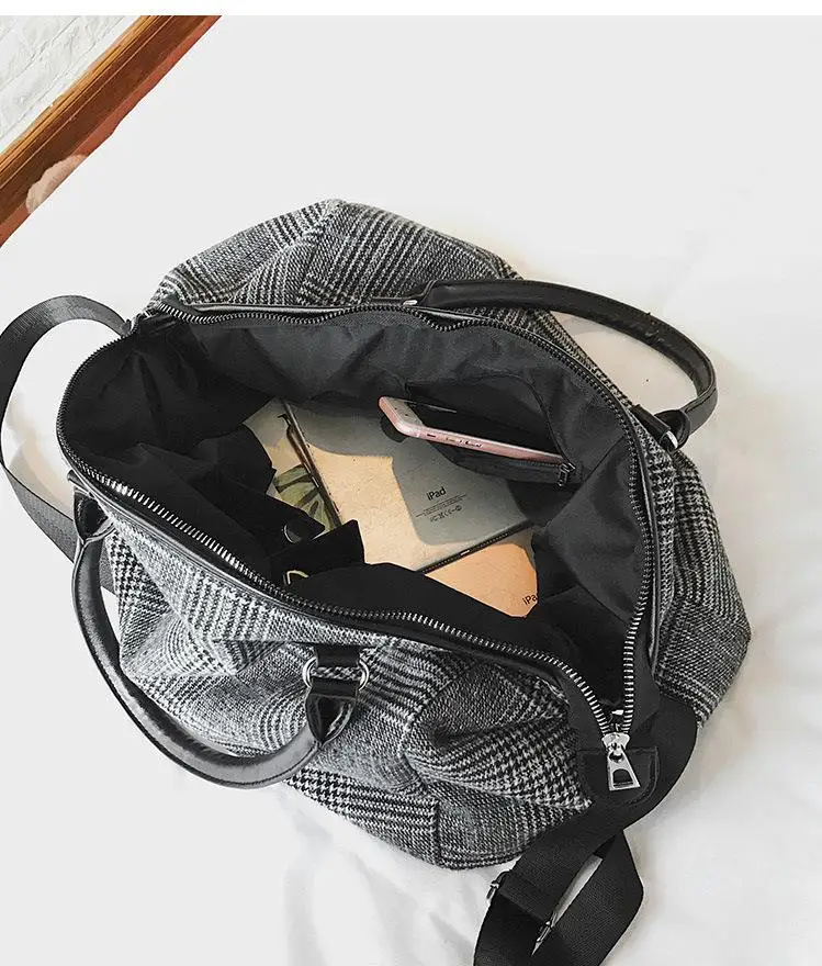 capacidade bolsas bagagem duffle saco casual listras sacos de ombro