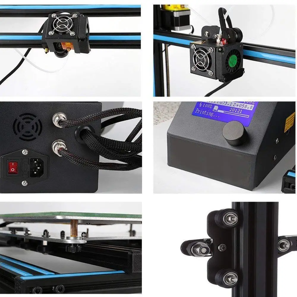 Ctc 3d impressora dupla z haste filamento